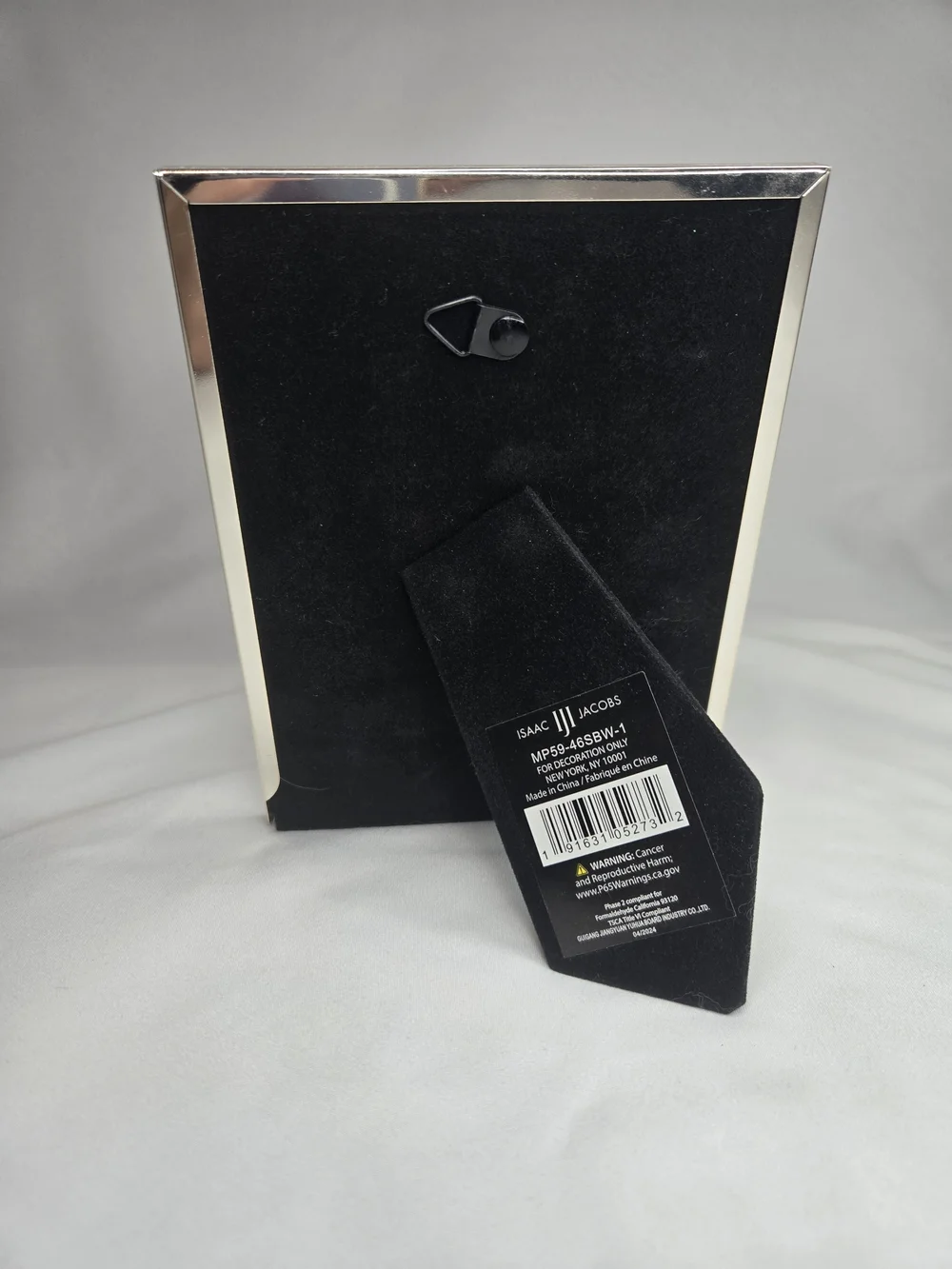 Black Paw-Print Accent Picture Frame 4x6
